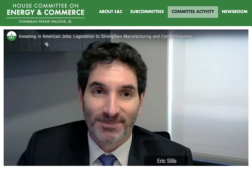 SMP CEO Eric Sills Testifies before the U.S. House Of Representatives Committee on Energy & Commerce